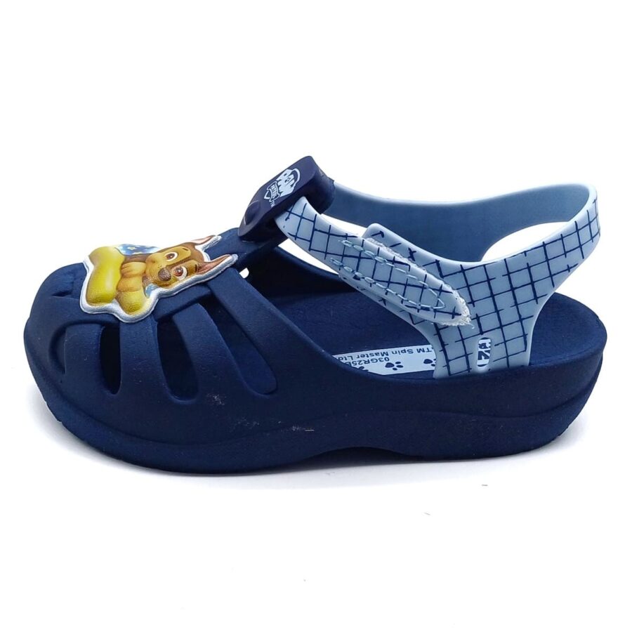 Sandália Patrulha Canina Grendene Kids 22710 – Estilo, Conforto e Diversão com Fechamento em Velcro