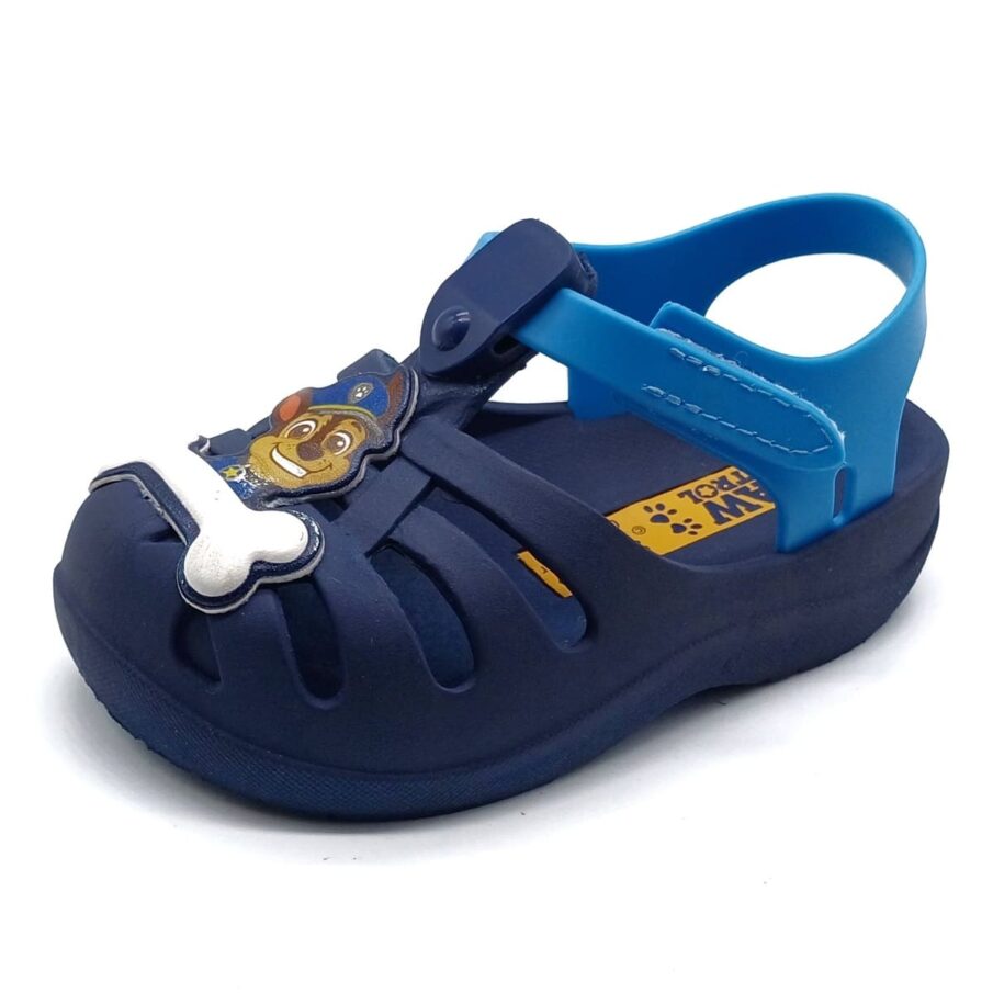 Sandália Patrulha Canina Grendene Kids 22710 – Estilo, Conforto e Diversão com Fechamento em Velcro