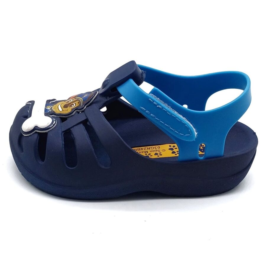 Sandália Patrulha Canina Grendene Kids 22710 – Estilo, Conforto e Diversão com Fechamento em Velcro