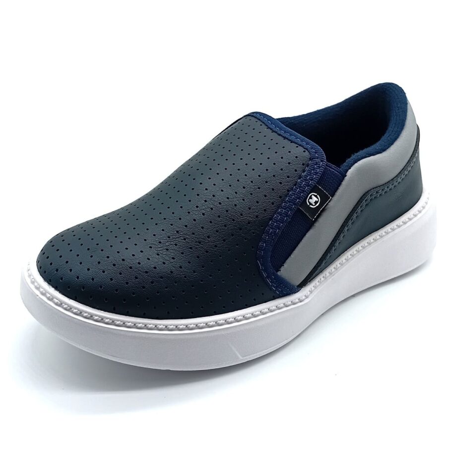 Iate/Slip On Molekinho - Marinho/Cinza - 2861.115