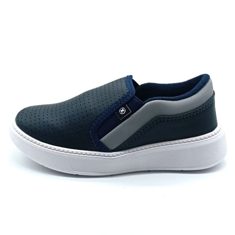 Iate/Slip On Molekinho - Marinho/Cinza - 2861.115