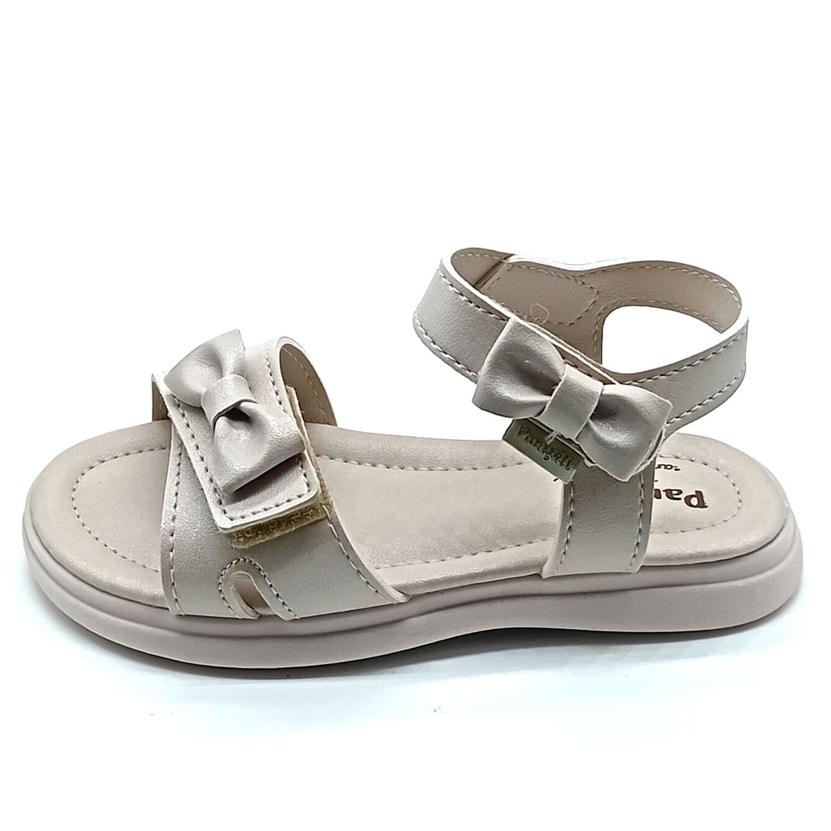 Sandália Papete Velcro Pampili - Nude - 722026000 - Imagem 2