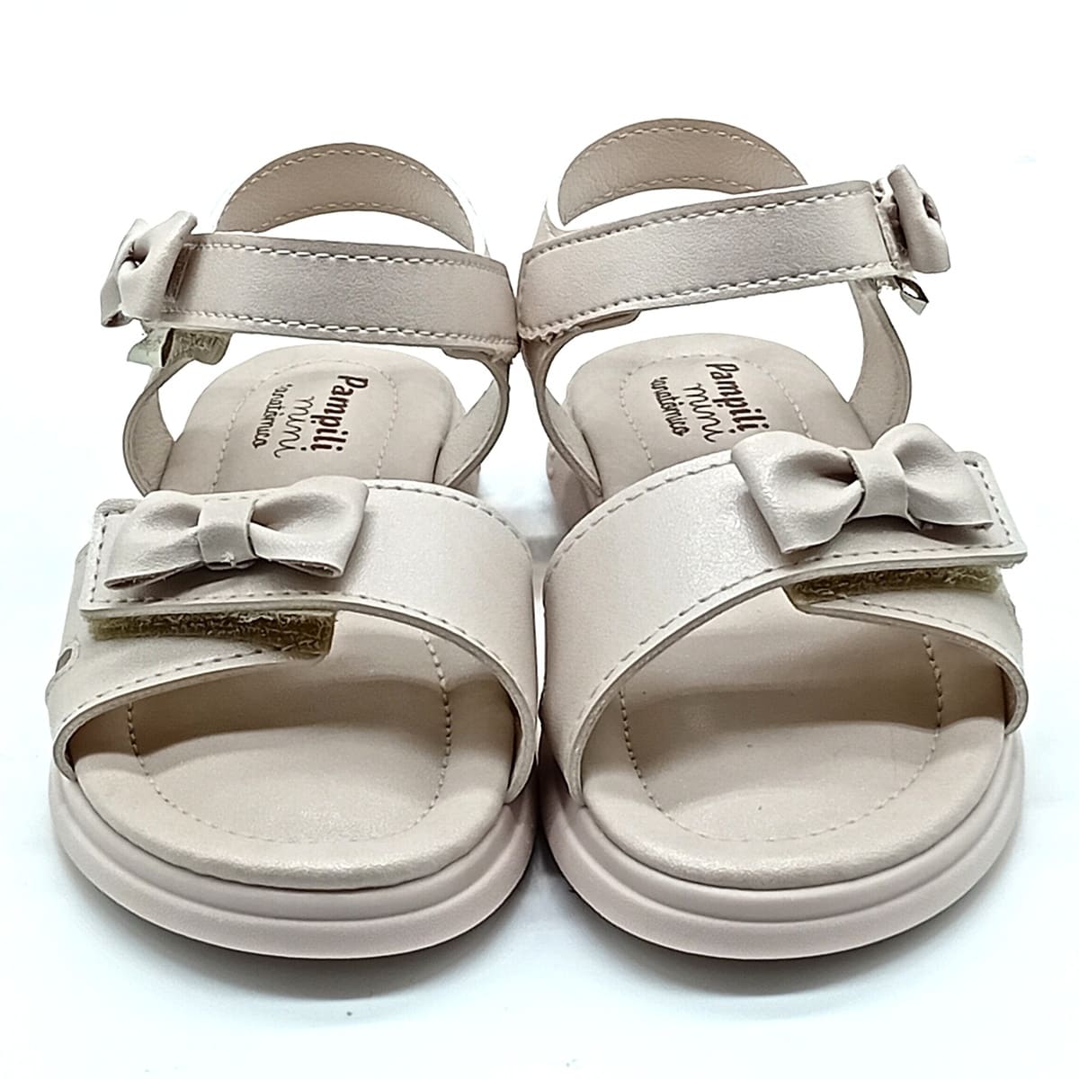 Sandália Papete Velcro Pampili - Nude - 722026000 - Imagem 5