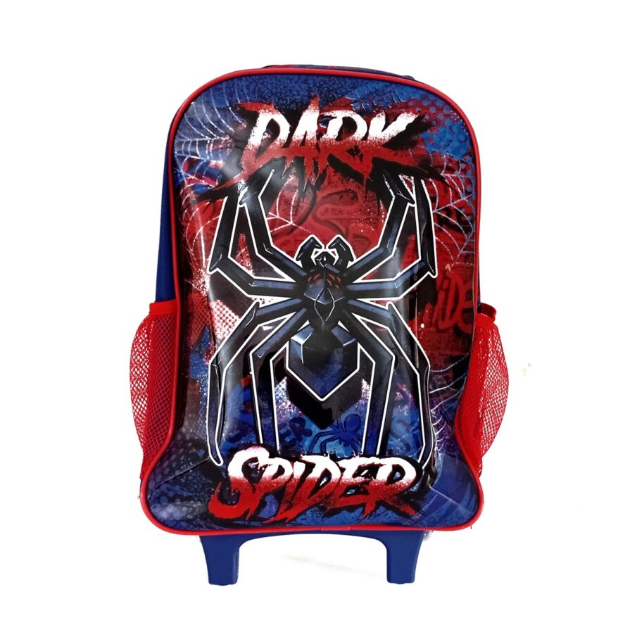 Kit Escolar de Mochila com Rodinhas Clio - Vermelho/Preto -Dr23063k