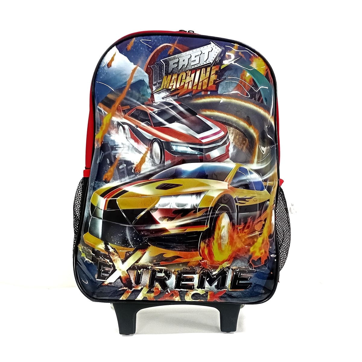 Kit Escolar de Mochila com Rodinhas Clio - Amarelo/Vermelho - Dr23063k - Imagem 2