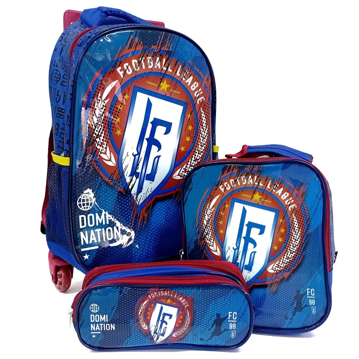 Kit Escolar de Mochila com Rodinhas Seanite - Estampado - Mr40044