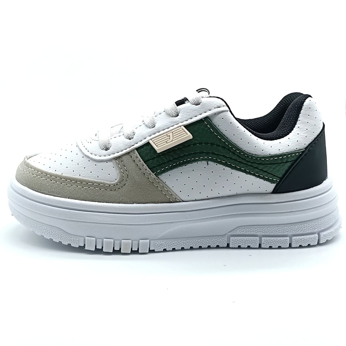 Sapatênis Calce-Fácil Jet Kids - Branco/Preto - 40.163 - Imagem 2