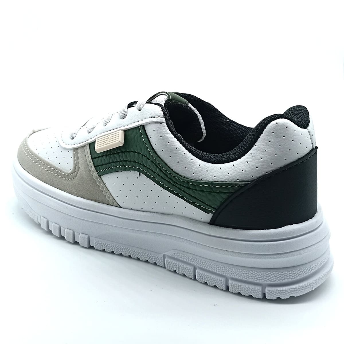 Sapatênis Calce-Fácil Jet Kids - Branco/Preto - 40.163 - Imagem 3