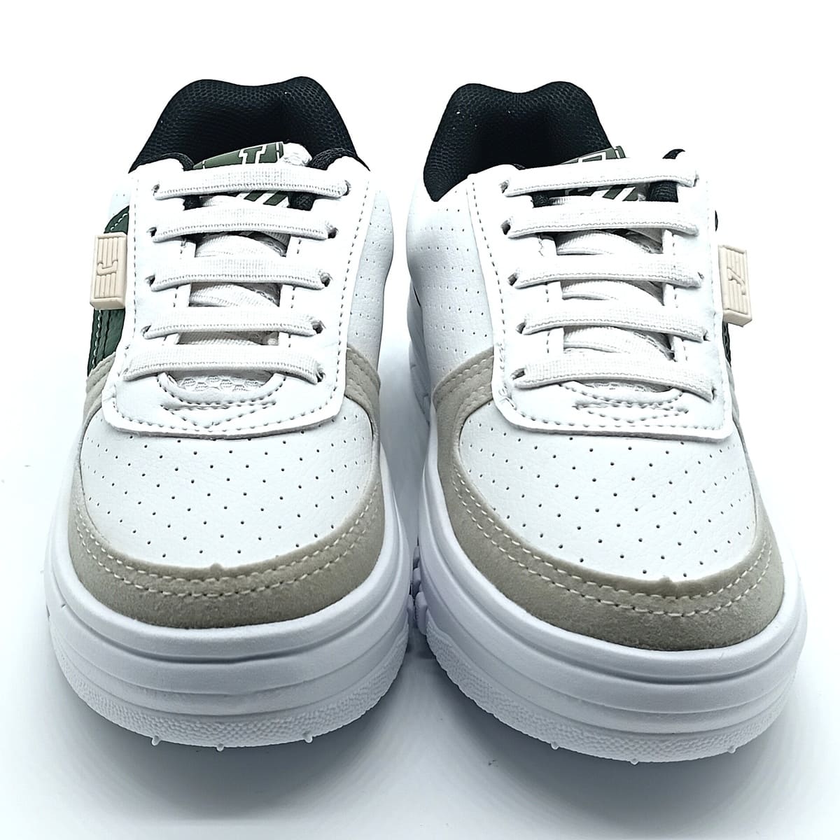 Sapatênis Calce-Fácil Jet Kids - Branco/Preto - 40.163 - Imagem 5