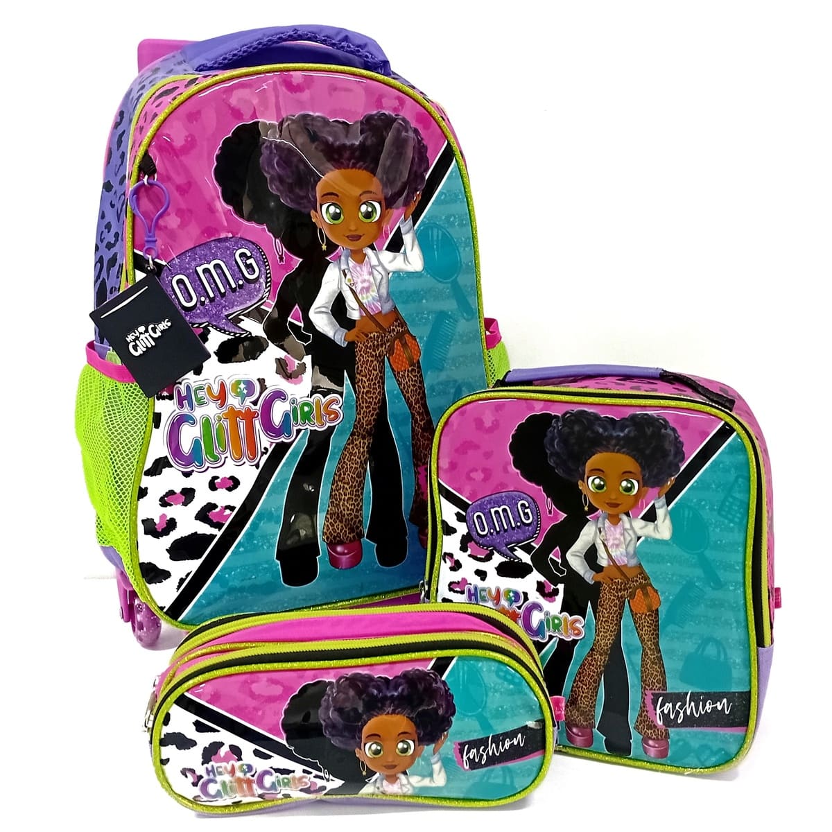 Kit Escolar de Mochila com Rodinhas Seanite - Estampado - Mr15331