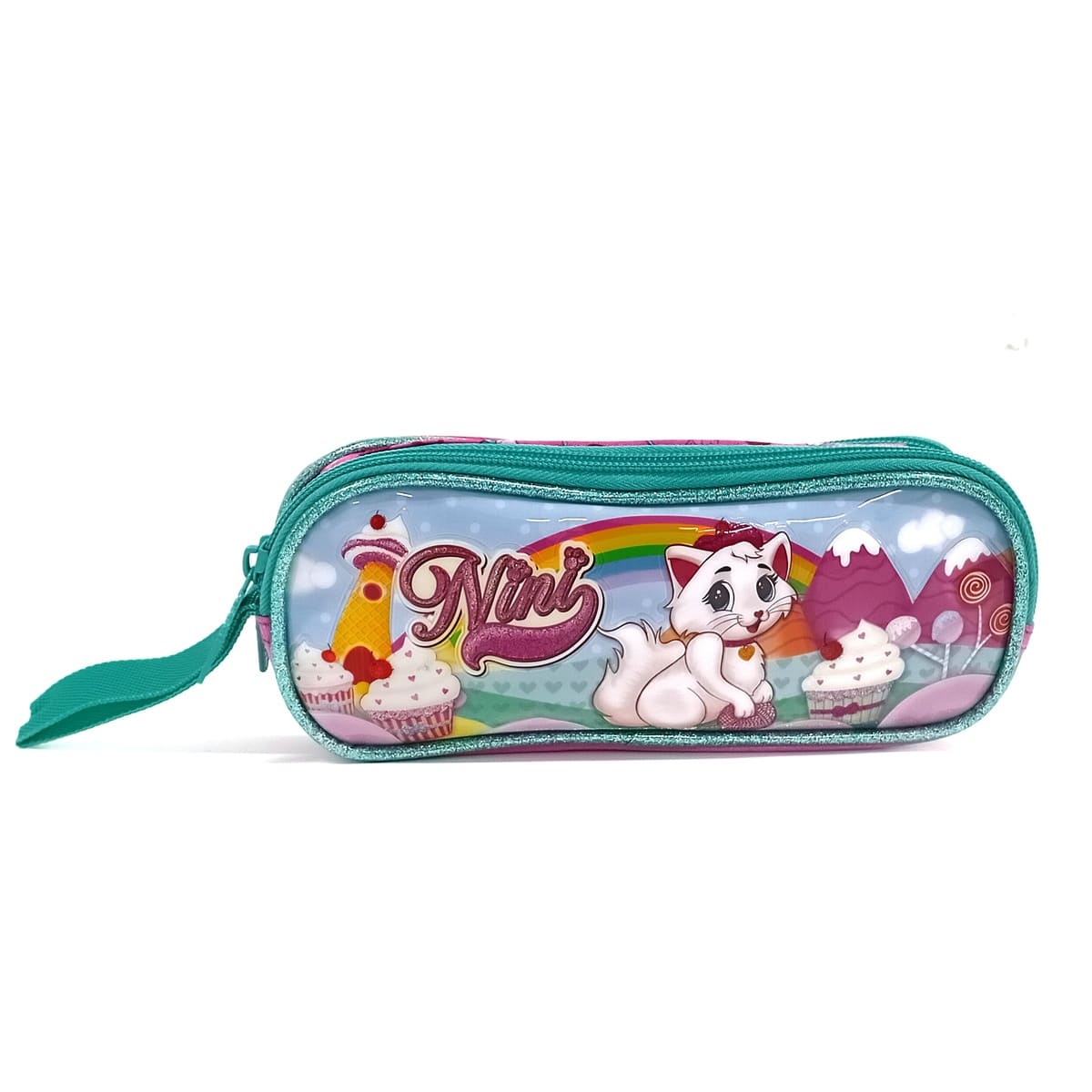 Kit Escolar de Mochila com Rodinhas Clio - Azul/Rosa - Nn23005k - Imagem 4