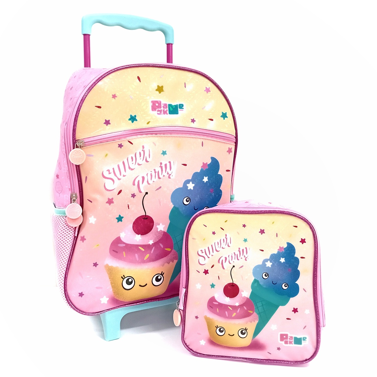 Kit Escolar de Mochila com Rodinhas Pacific - Rosa - 9104d01012g