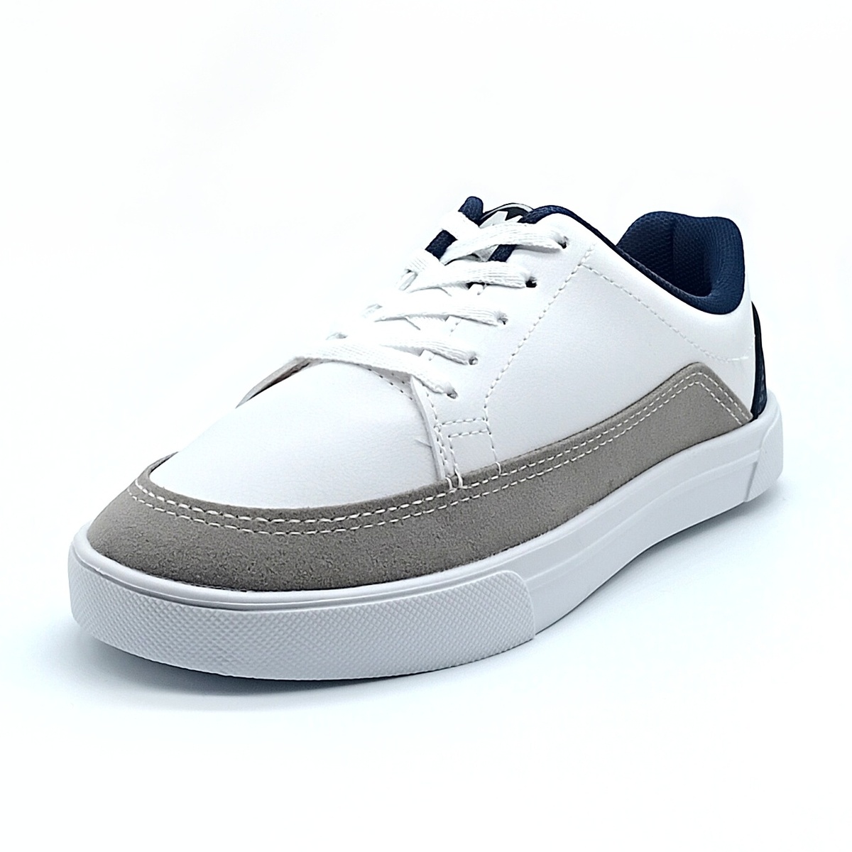 Sapatênis Cadarço Molekinho - Branco/Cinza/Marinho - 2801.171