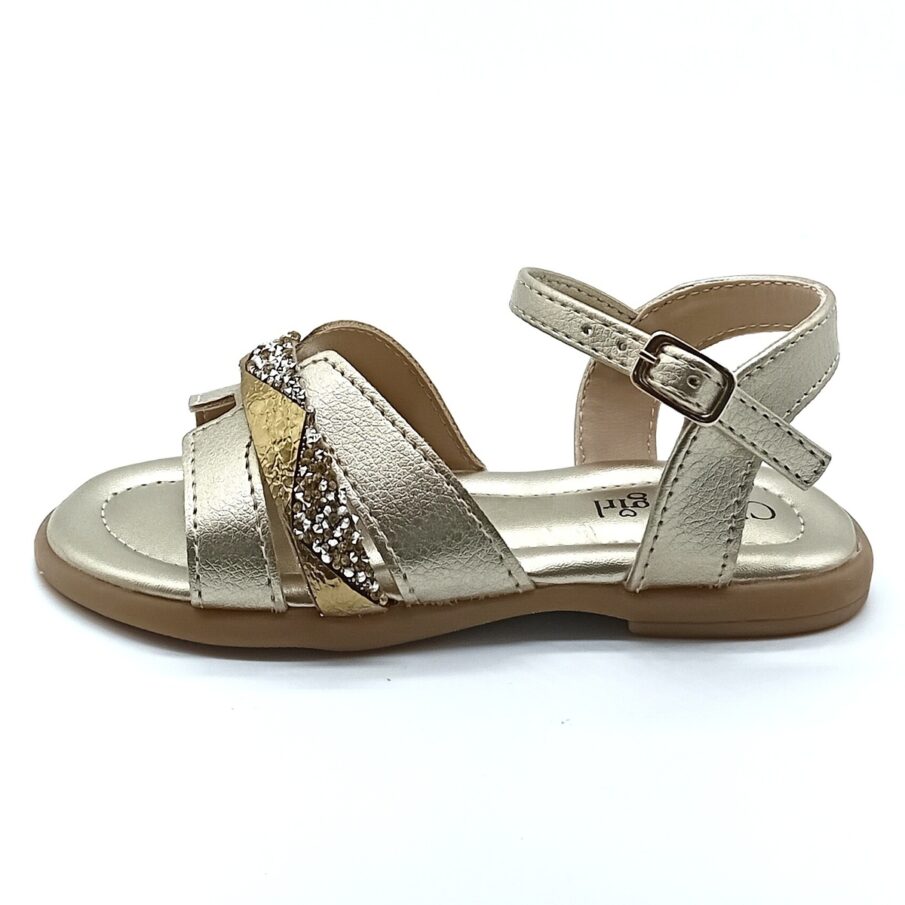 Sandália Fivela Classic Girls (Peq) - Dourado - 15.209