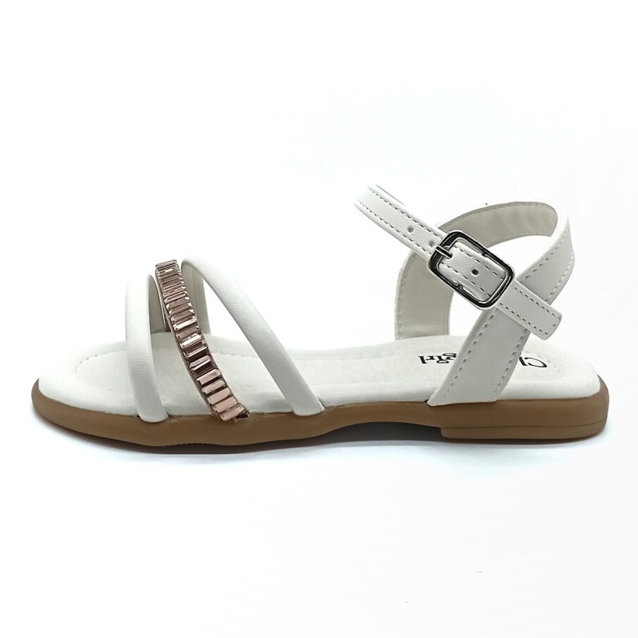 Sandália Fivela Classic Girls (Peq) - Marfim - 15.208