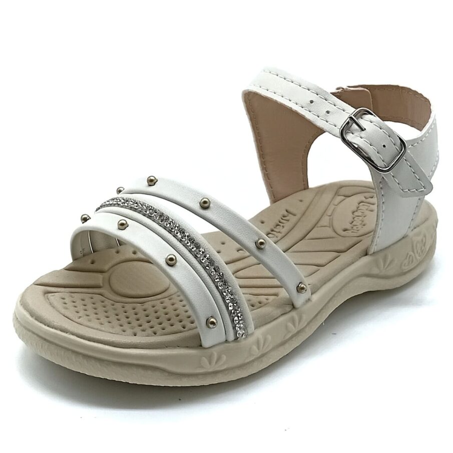 Sandália Papete Fivela Lalababy - Off White - 2514