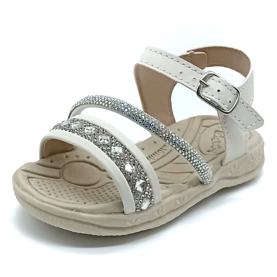 Sandália Papete Fivela Lalababy - Off White - 2510