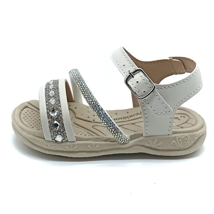 Sandália Papete Fivela Lalababy - Off White - 2510