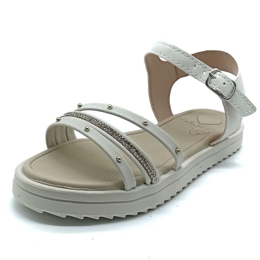 Sandália Fivela Lalakids - Off White - 1425
