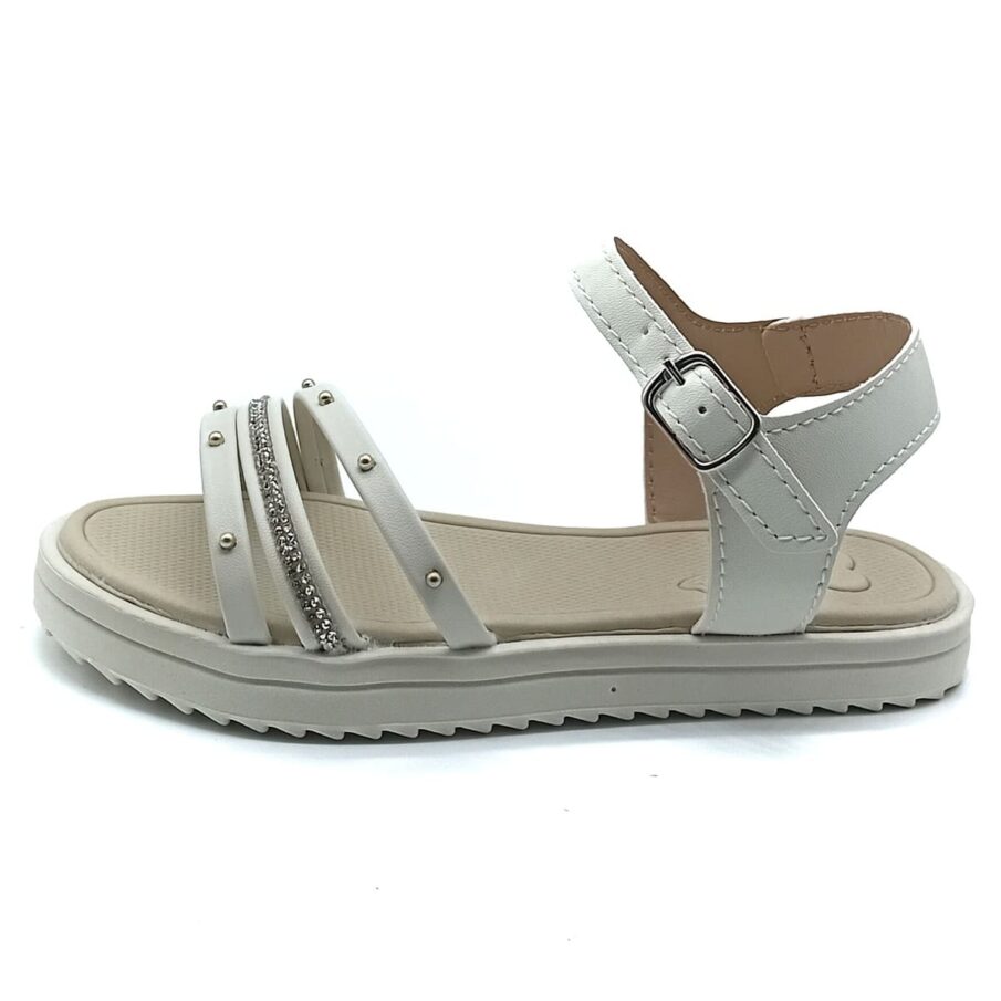 Sandália Fivela Lalakids - Off White - 1425