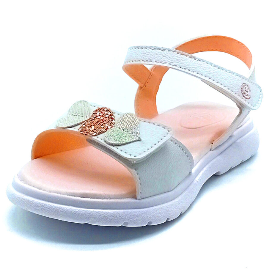 Sandália Papete Velcro Chique Top - Branco - 025.059