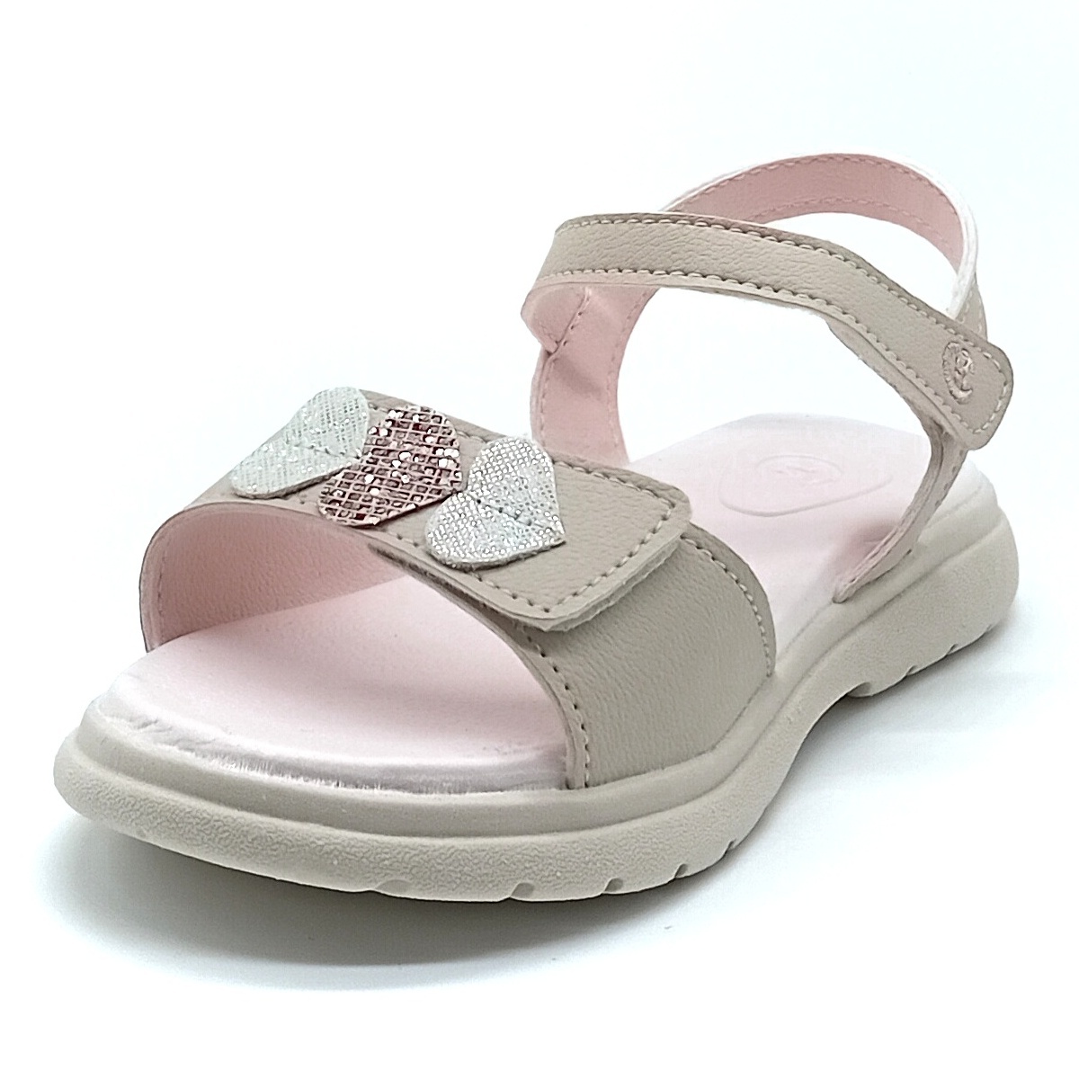 Sandália Papete Velcro Chique Top - Marfim - 025.059