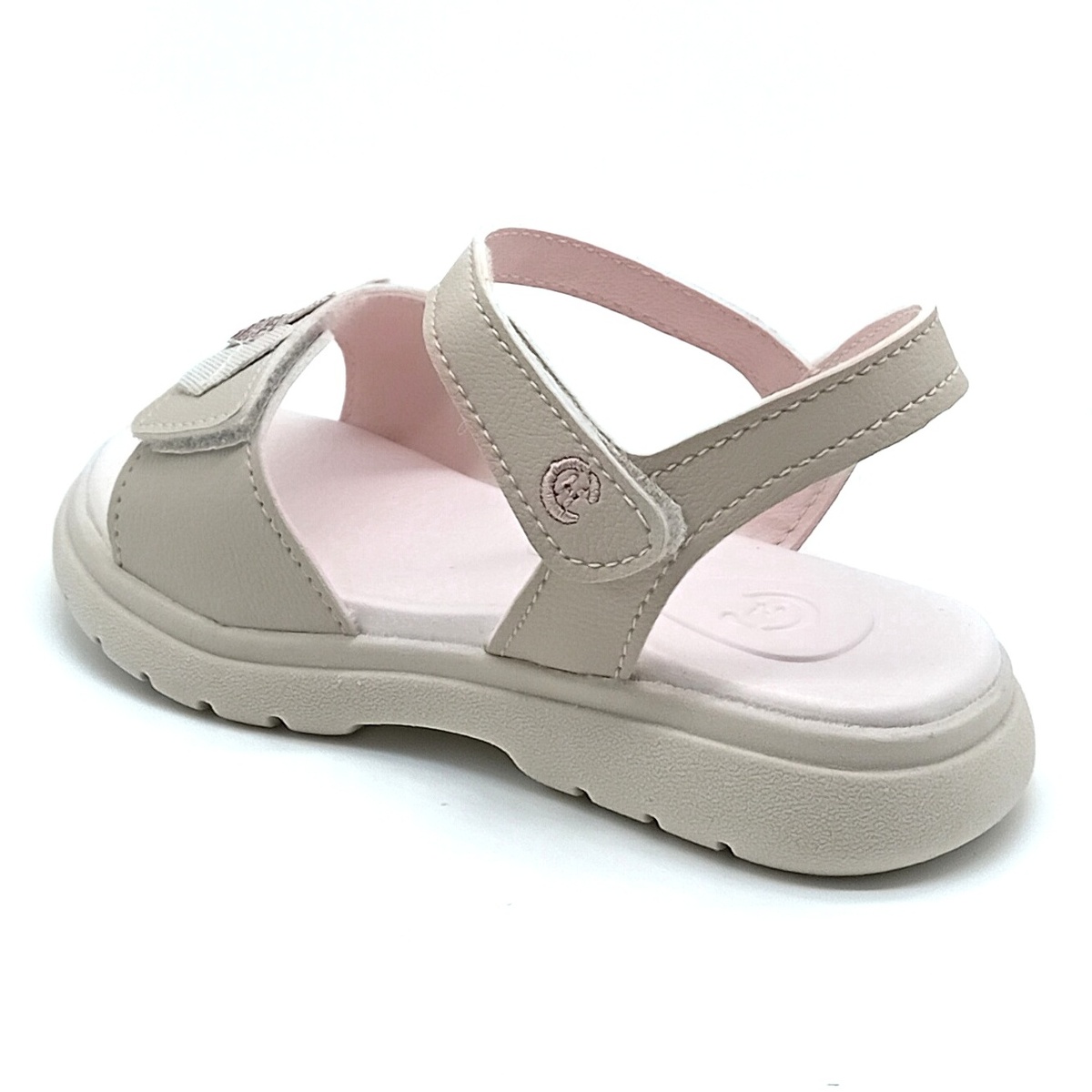 Sandália Papete Velcro Chique Top - Marfim - 025.059 - Imagem 3