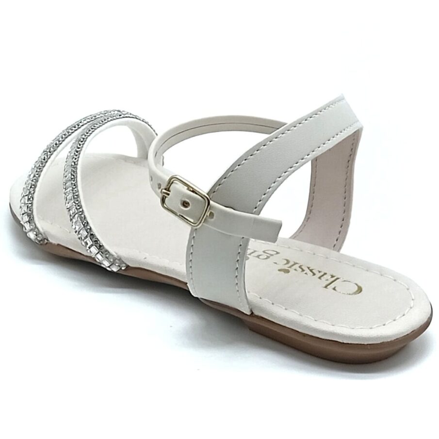 Sandália Fivela Classic Girls - Off White - If136