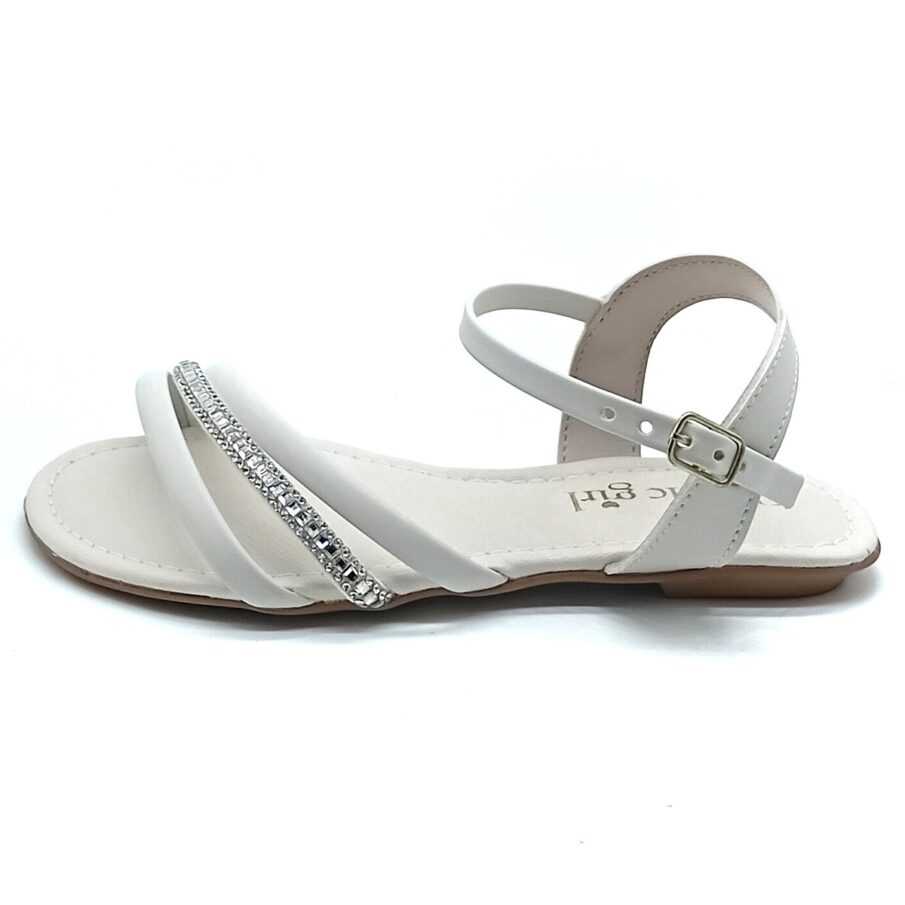 Sandália Fivela Classic Girls - Off White - If139