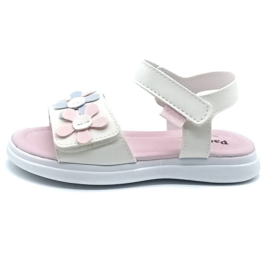 Sandália Papete Velcro Pampili - Branco - 722.019.000