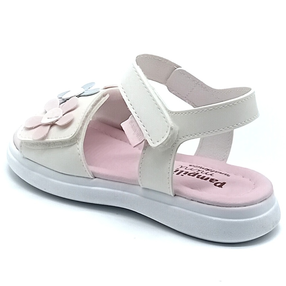 Sandália Papete Velcro Pampili - Branco - 722.019.000 - Imagem 3