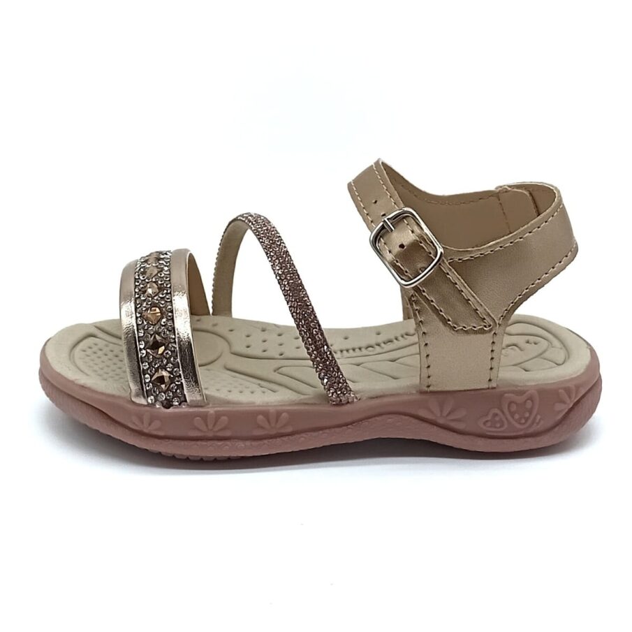 Sandália Papete Fivela Lalababy - Bronze - 2510