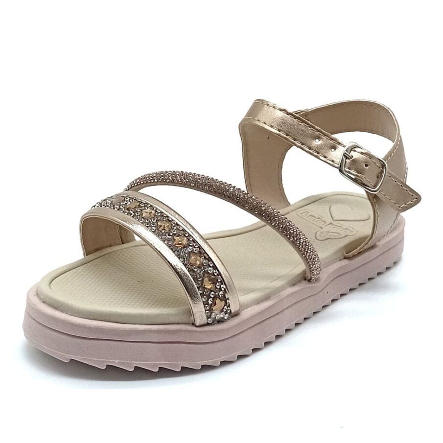 Sandália Fivela Lalakids - Bronze - 1325