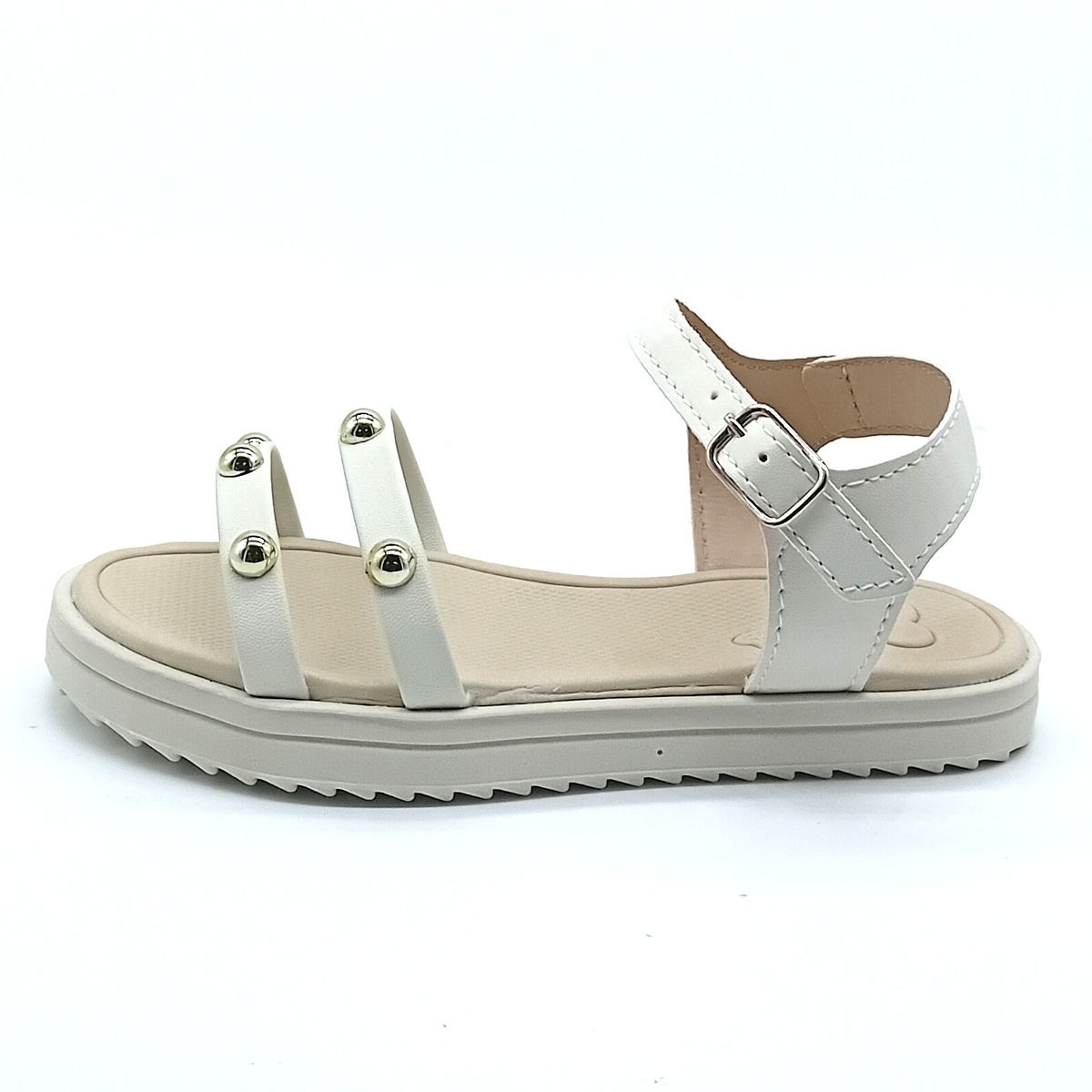 Sandália Fivela Lalakids - Off White - 1225 - Imagem 2
