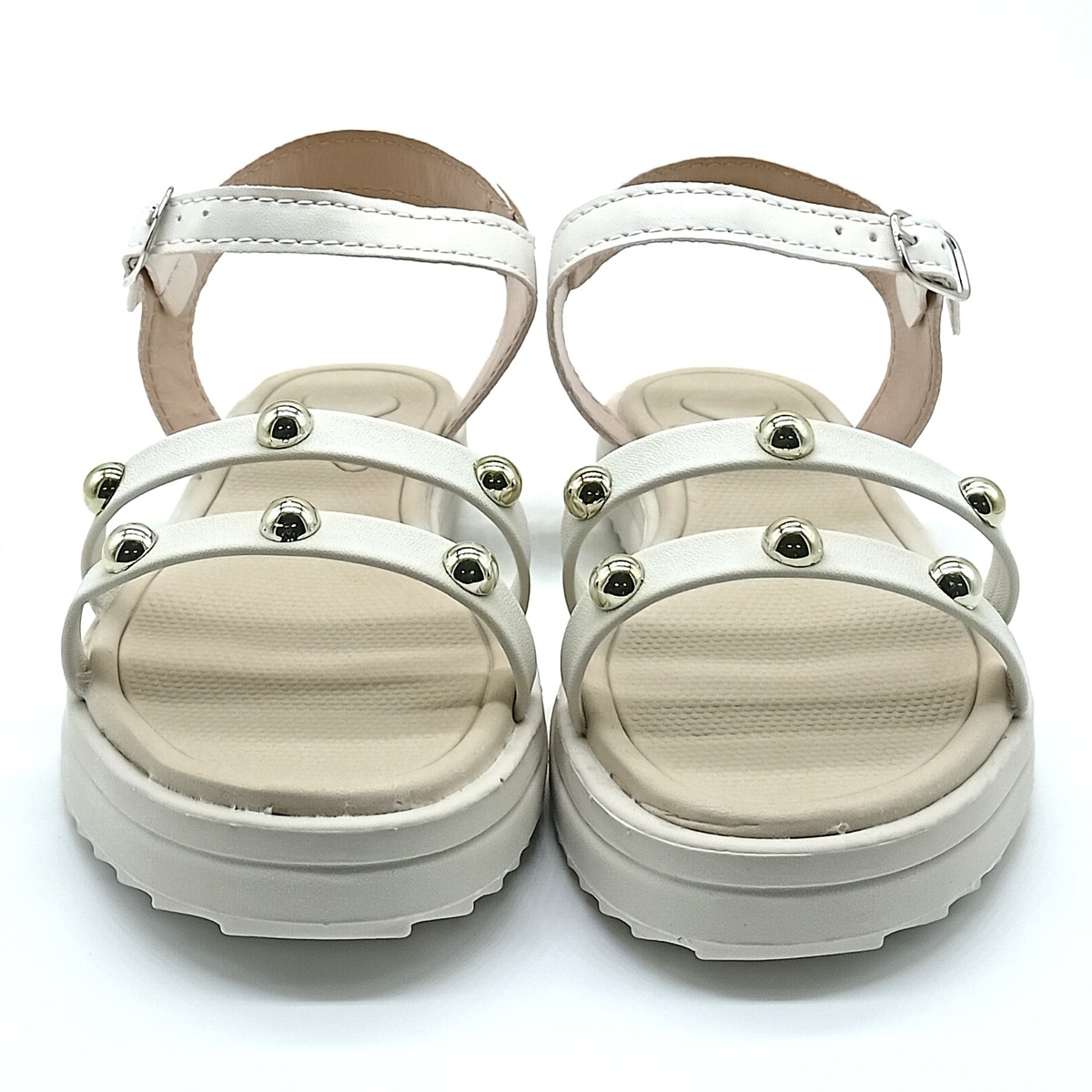 Sandália Fivela Lalakids - Off White - 1225 - Imagem 5