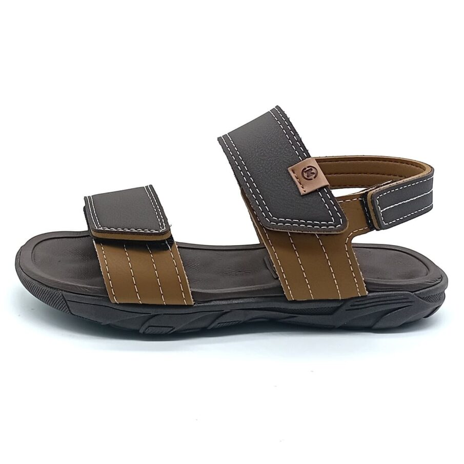 Sandália Papete Velcro Molekinho - Café/Caramelo - 2400.155