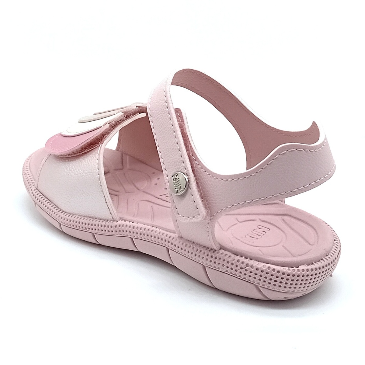 Sandália Papete Velcro Klin - Rosa claro metalizado - 171224000 - Imagem 3