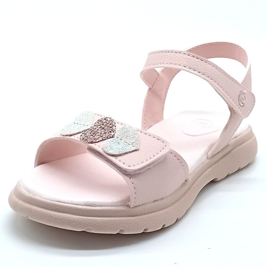 Sandália Papete Velcro Chique Top - Rosa - 025.059