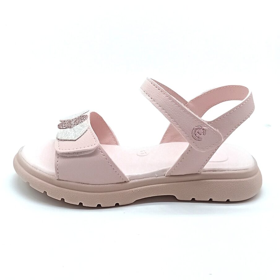 Sandália Papete Velcro Chique Top - Rosa - 025.059
