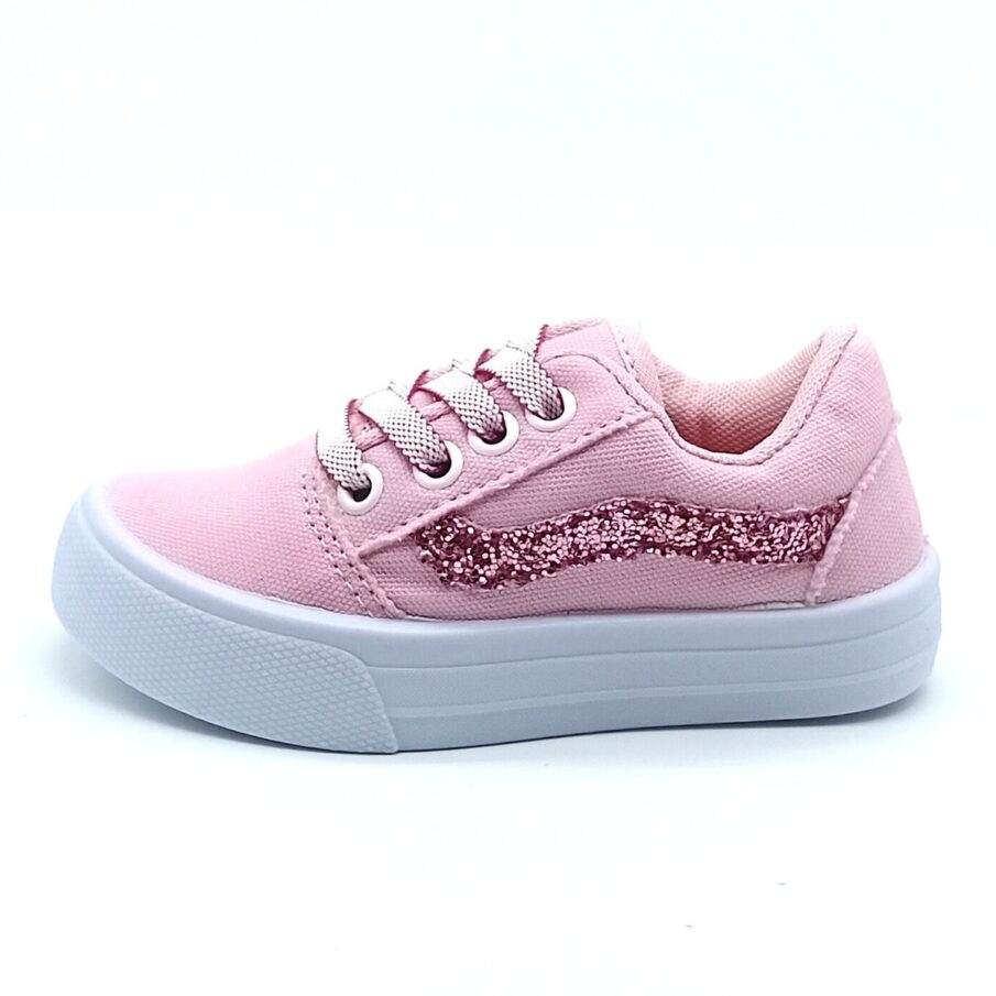 Tênis Cadarço Botinho - Rosa Bebê - E170