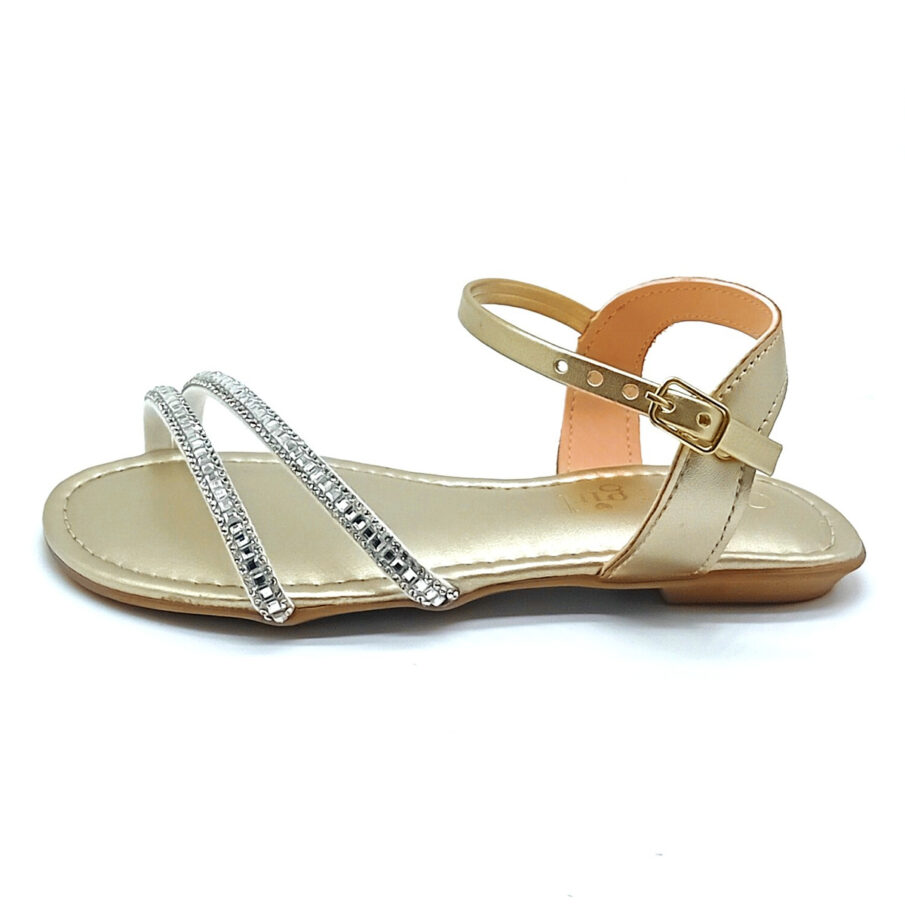 Sandália Fivela Classic Girls - Ouro Light - If136