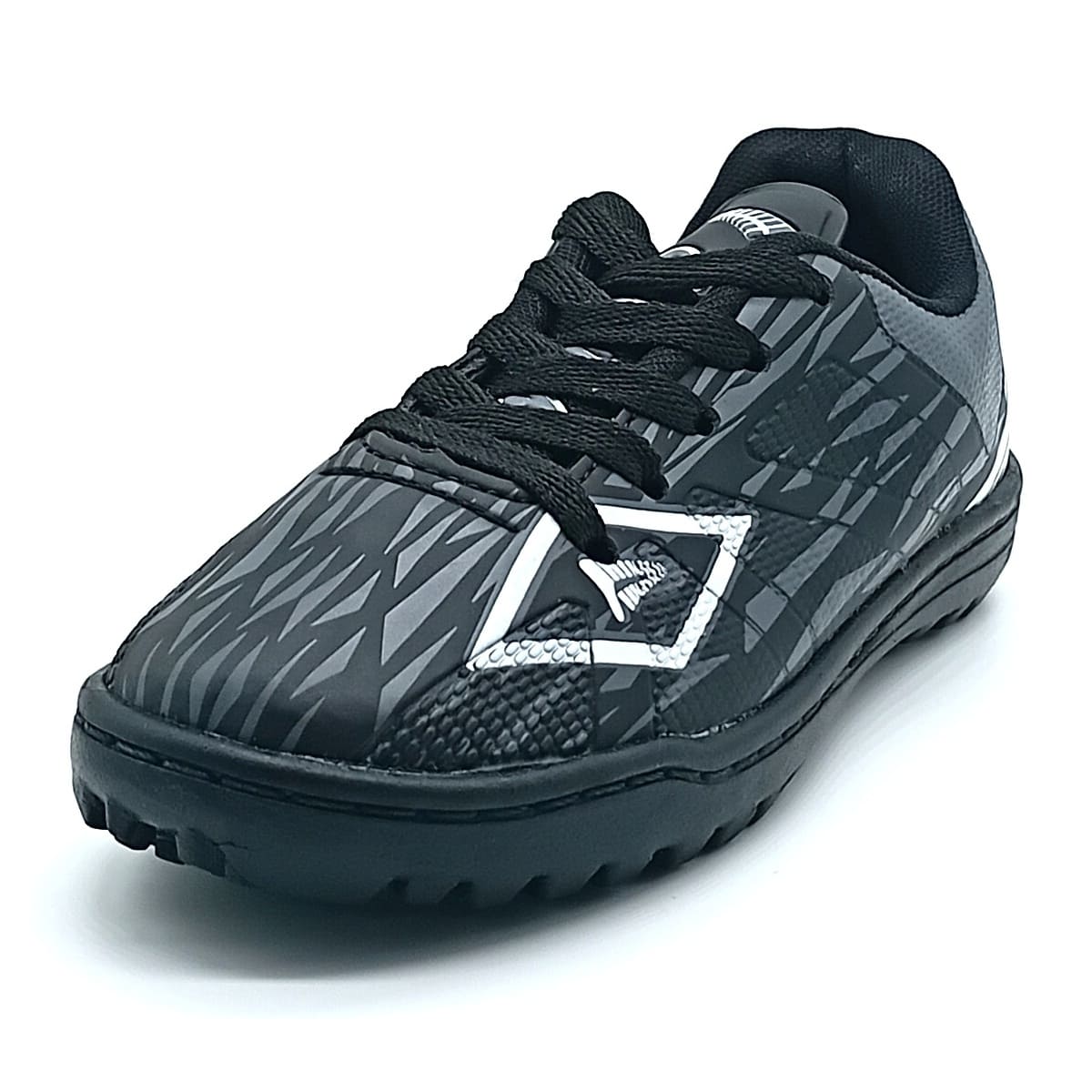 Chuteira Society Cadarço Winner - Preto/Cinza - 015