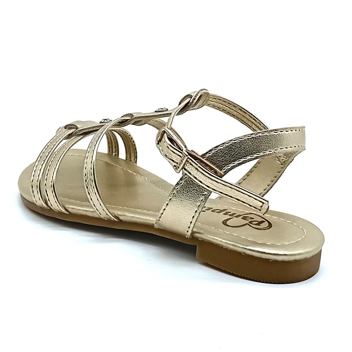 Sandália Fivela Pampili - Dourado - 725.016.000 - Imagem 3