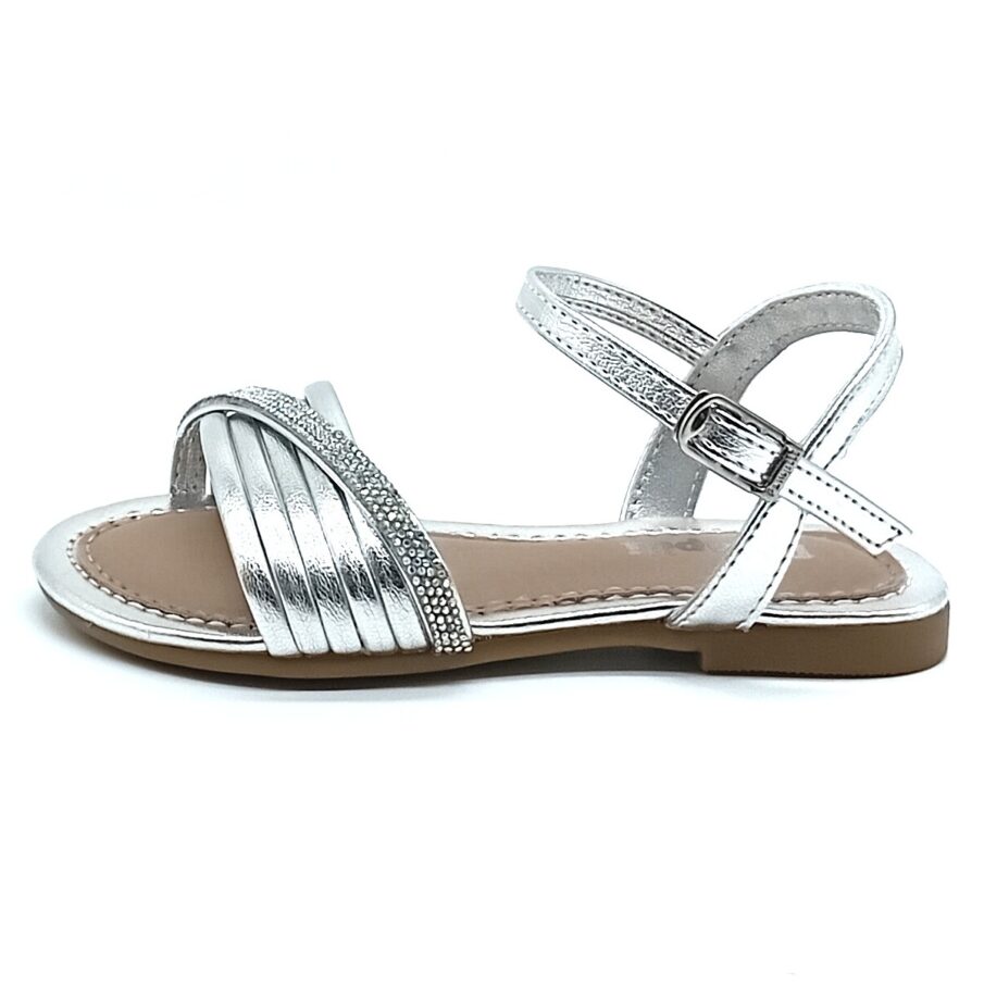 Sandália Fivela Pampili - Prata - 409.313.000