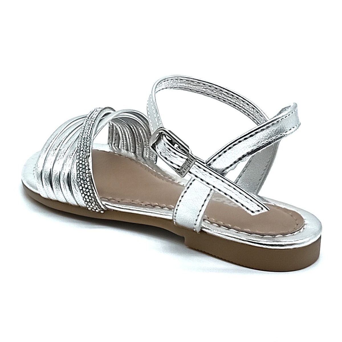 Sandália Fivela Pampili - Prata - 409.313.000 - Imagem 3