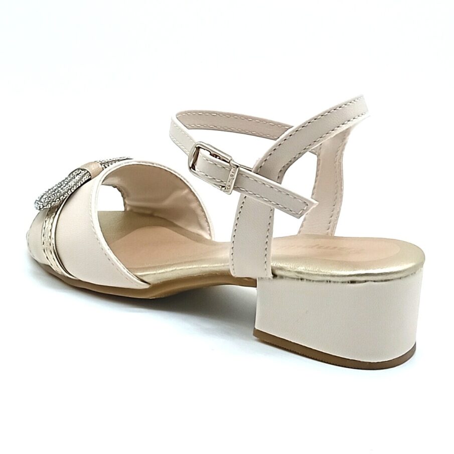 Sandália Salto Fivela Pampili - Nude - 526.048.000