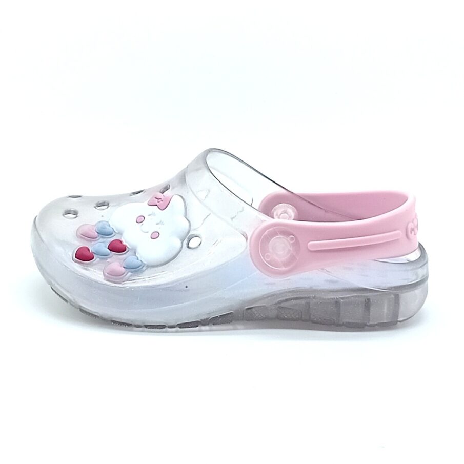 Babuche Camin com LED - Transparente - 21123