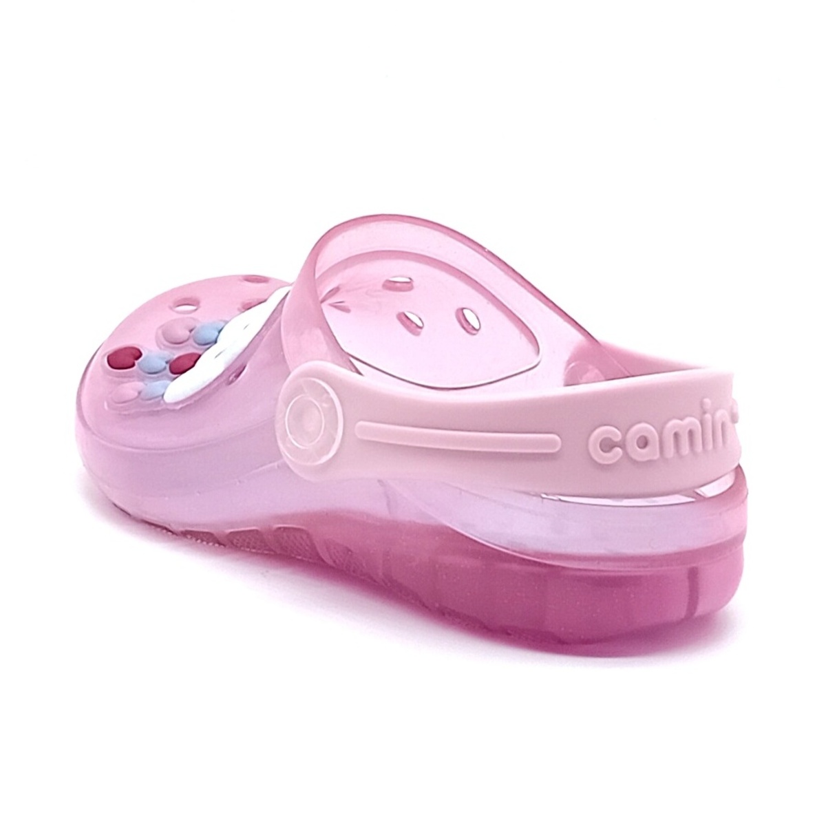 Babuche com LED Camin - Rosa Transparente - 21123 - Imagem 3