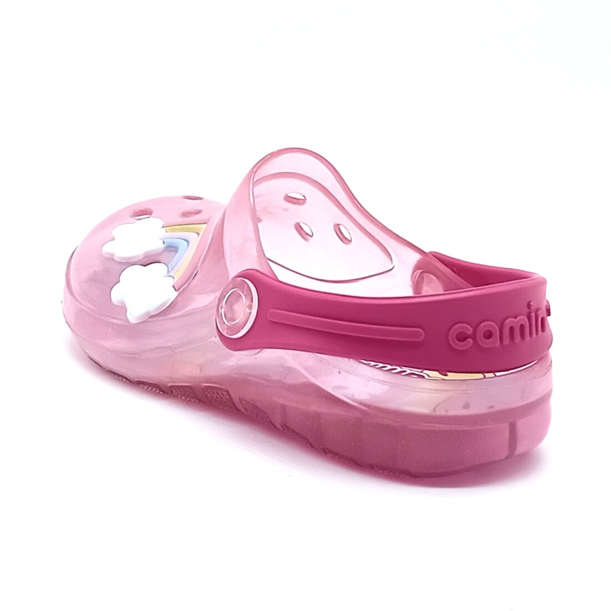 Babuche com LED Camin - Rosa Transparente - 21121 - Imagem 3