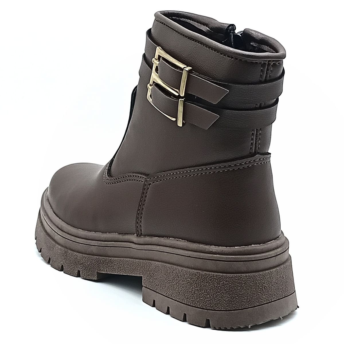 Bota Calce-Fácil zíper Grugui - Café - 216.70 - Imagem 3